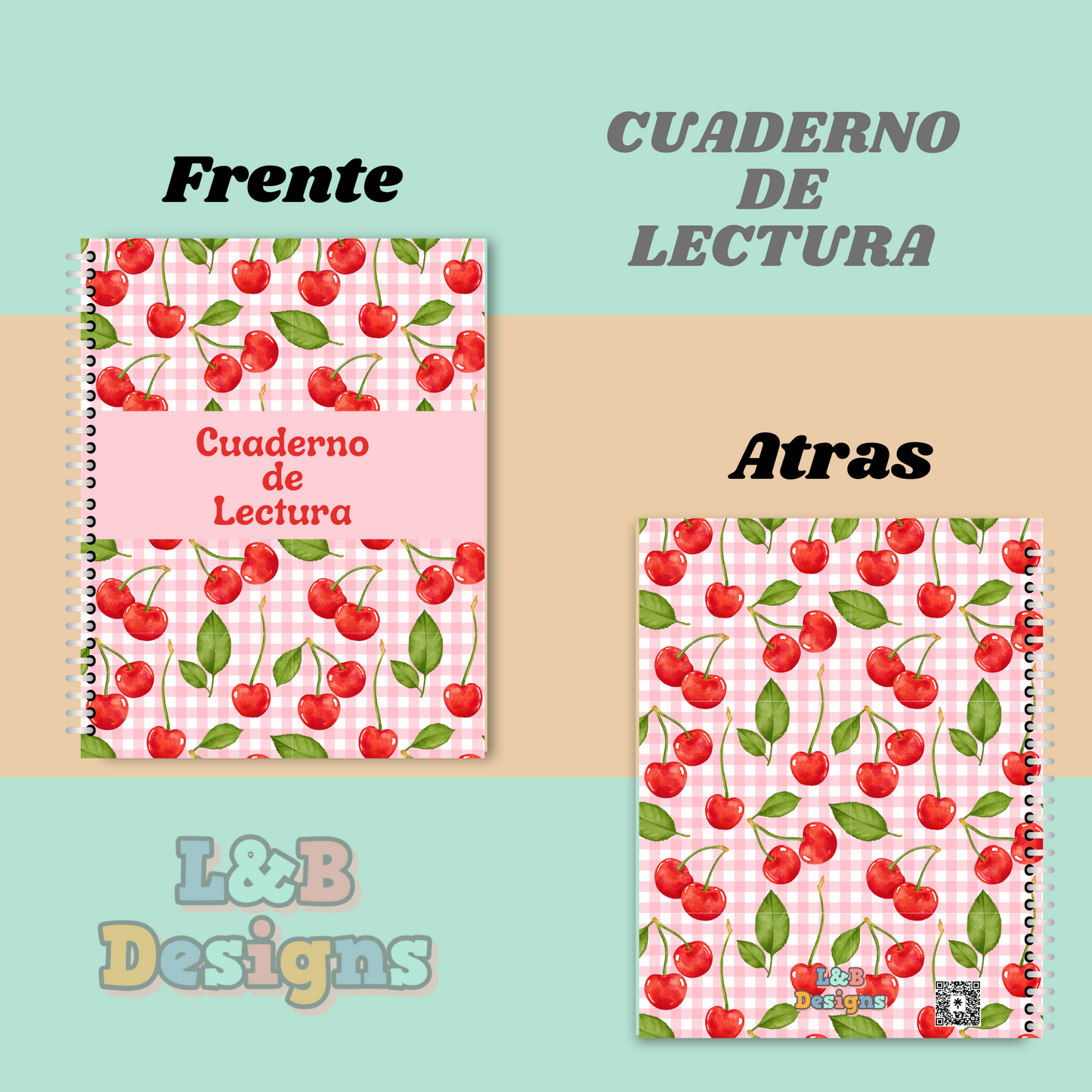 CUADERNO DE LECTURA (MODELO CLASICO INTERIOR CREMA)