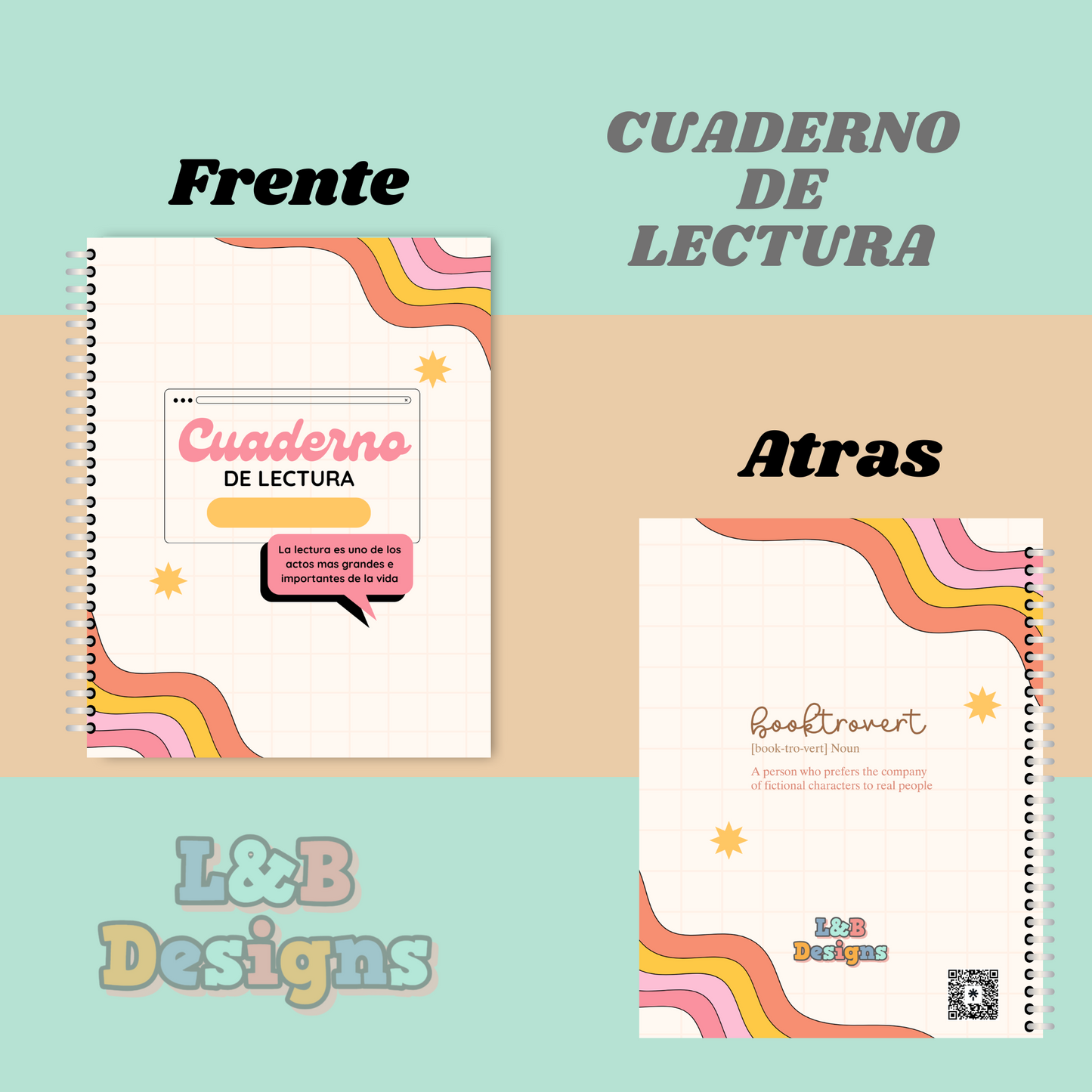 CUADERNO LECTURA MULTI COLOR (NUEVO DISEÑO)